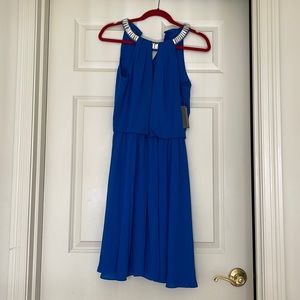Covington blue dress, brand new with tags.